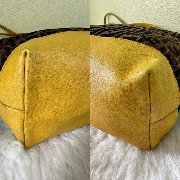💯Authentic Fendi Roll tote Zucca Canvas Handbag🍀 - Picture 10 of 17